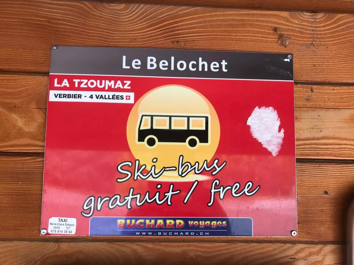 Chalet Le Fertin La Tzoumaz Eksteriør billede